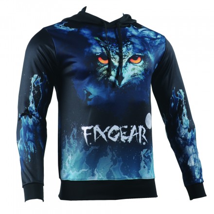"NIGHT EYES" - Sudadera Técnica Con Capucha Correr/Entrenar/Casual FIXGEAR.