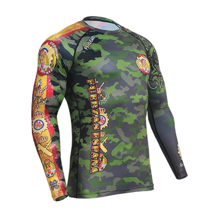 Camiseta Técnica Manga Larga Verde UNISEX TEAM FUERZAS ESPAÑA