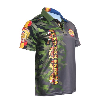 Technical Polo - FIXGEAR 3 Button TEAM FUERZAS ESPAÑA - Green