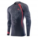 "RED ASIA" - FIXGEAR Second Skin Technical Compression Shirt.