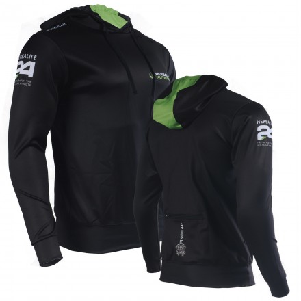 DELUXE Hoodie Técnico - HERBALIFE y HERBALIFE 24 - NEGRO