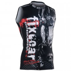 "Time Skull" Sleeveless - FIXGEAR Second Skin Technical Compression Shirt .